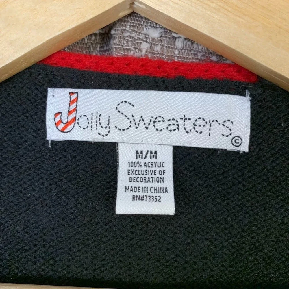 Jolly Sweaters Knit‎ Christmas Sweater Holiday Poinsettia Women's M